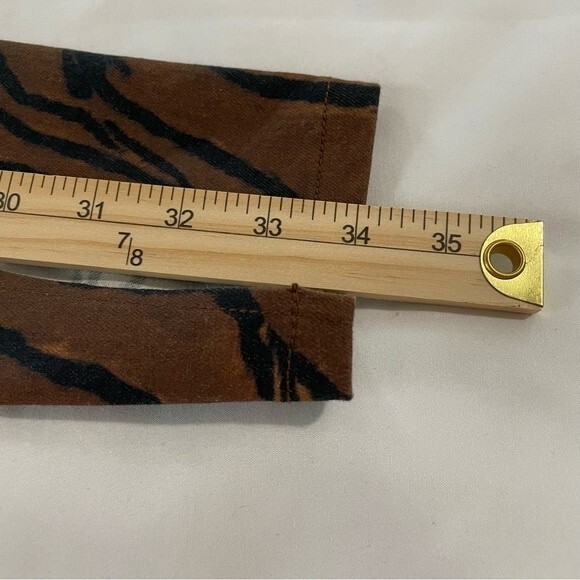 NWT WeWoreWhat The Icon Jeans Tiger Piped Stiletto Split Hem Denim Size 24 - Picture 13 of 13